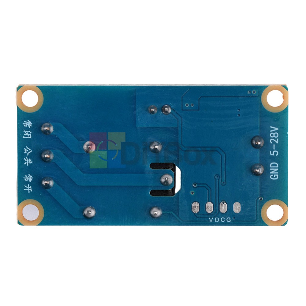 DC 5-28V Wide Voltage 1-Channel Single Button Bistable Self-Locking Relay Module