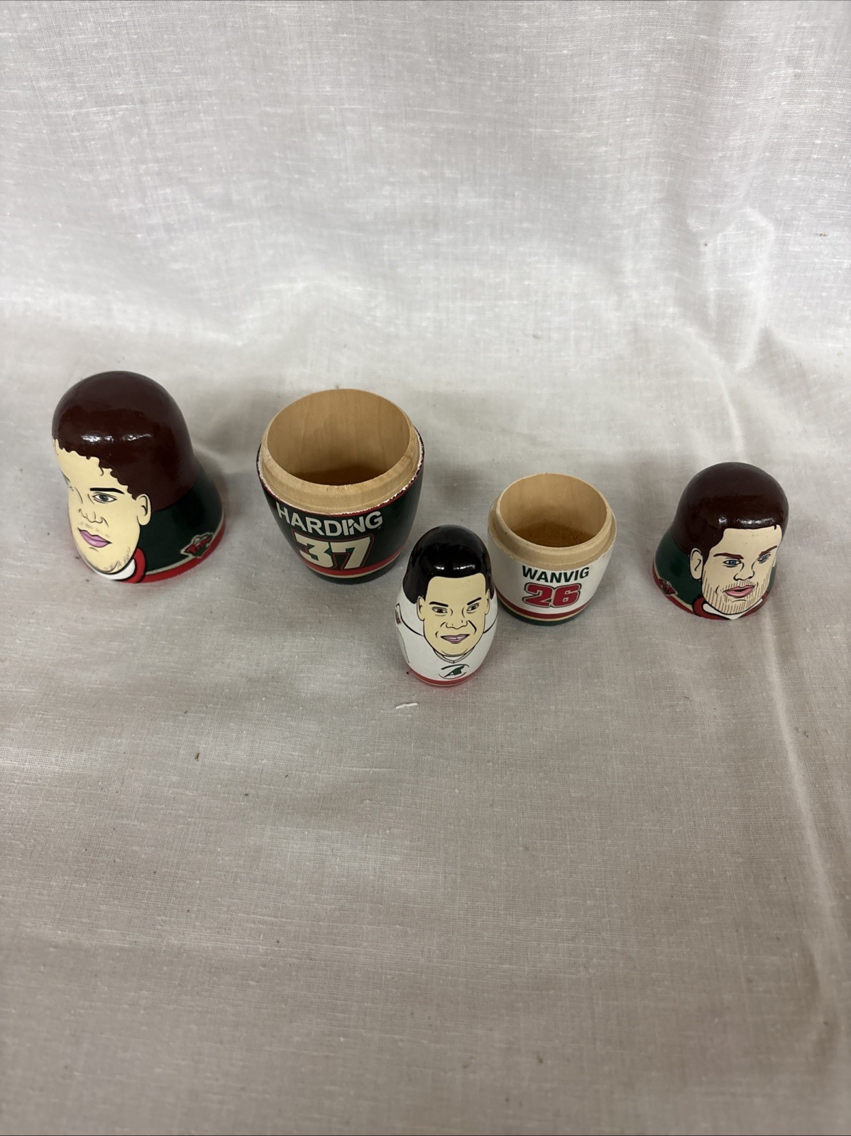 Houston Aeros Nesting Dolls #37, 26, 18