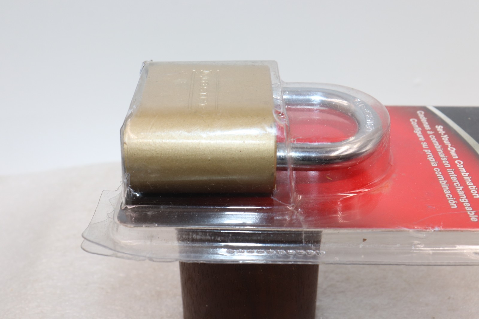 Master Lock Resettable Combination Padlock 2" wide Brass 175D