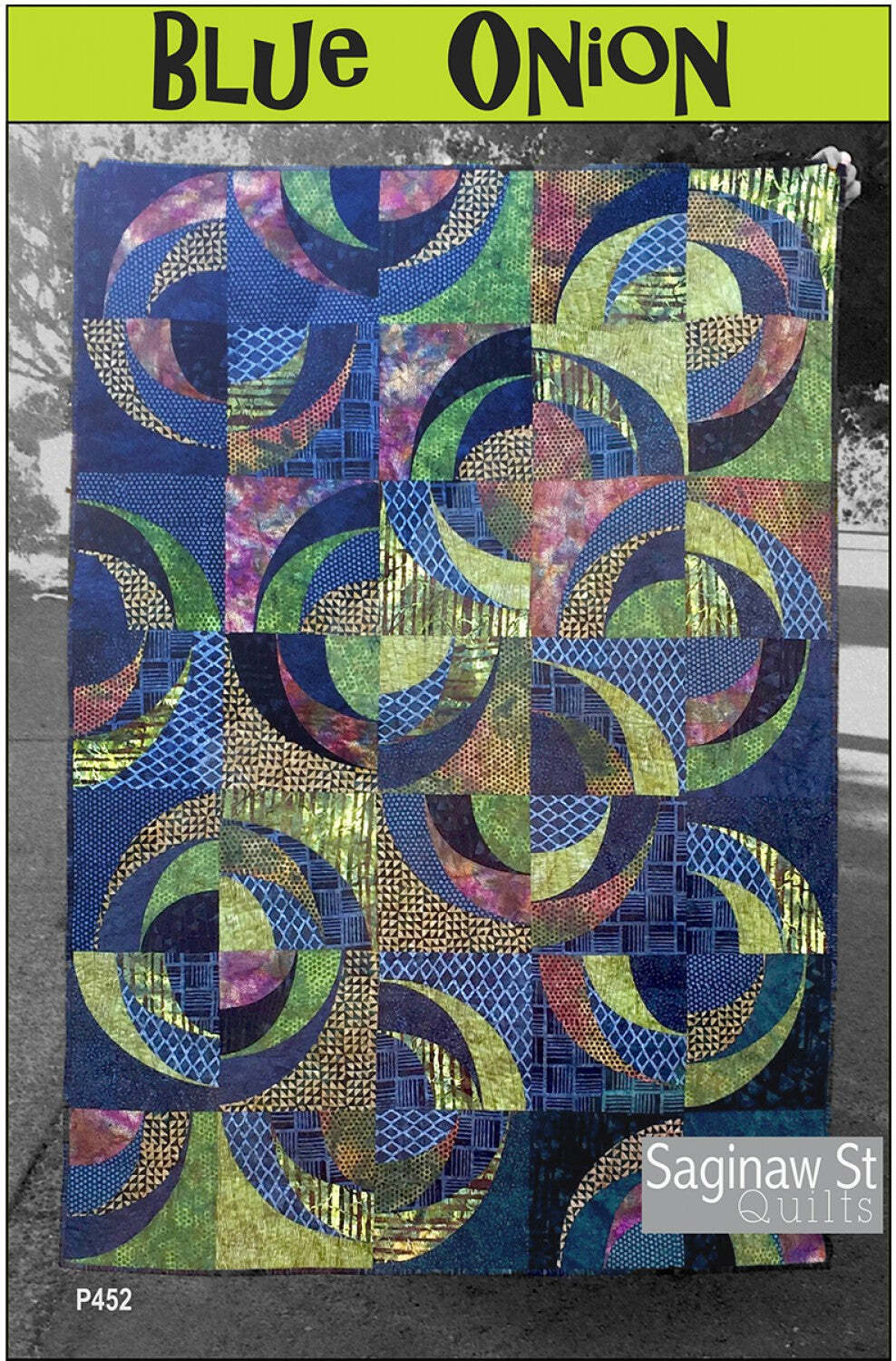 Blue Onion Quilt Pattern by Karla Alexander for Saginaw St Quilt Co