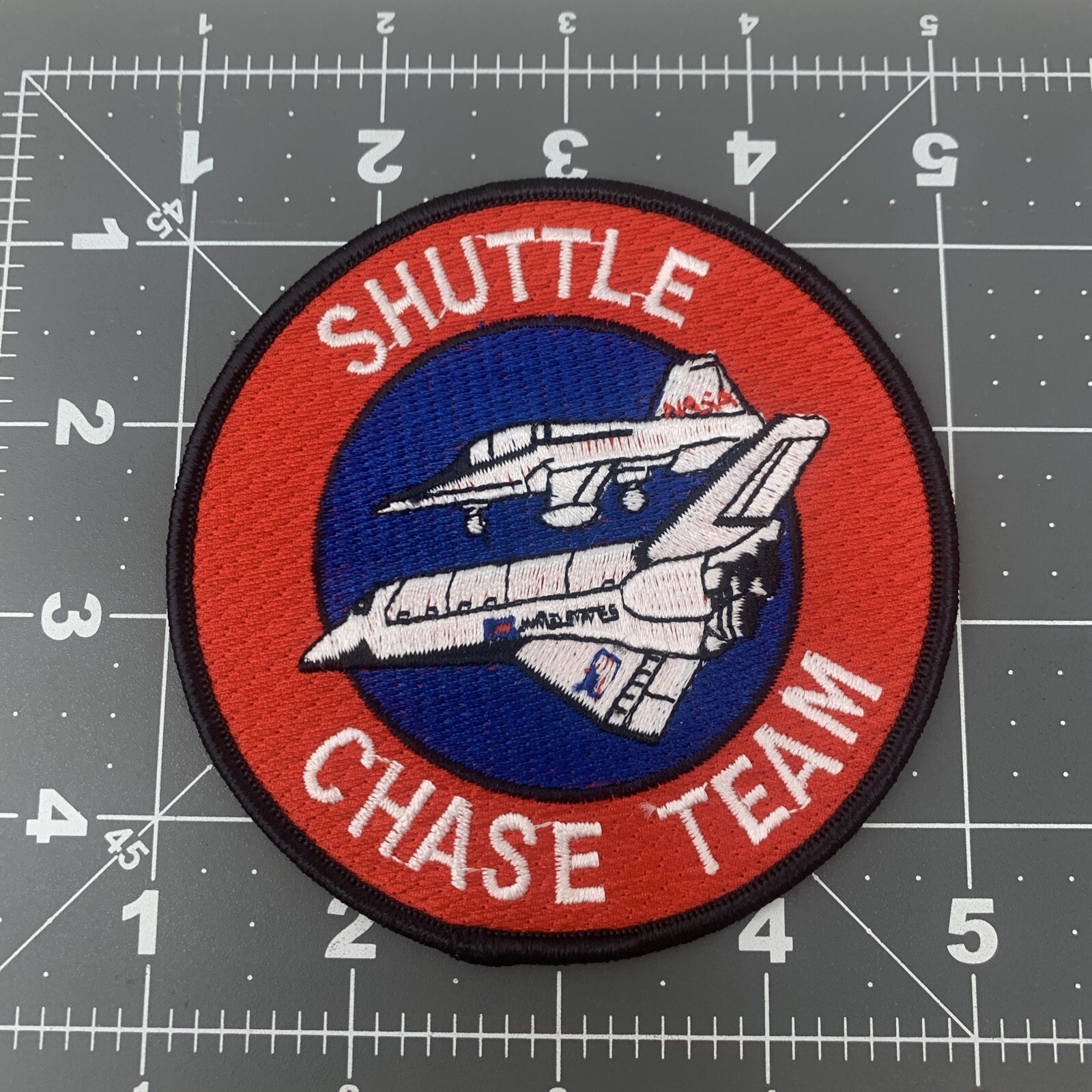 SPACE SHUTTLE CHASE TEAM CARRIERS Emblem Patches NASA Kennedy Space Center 80s