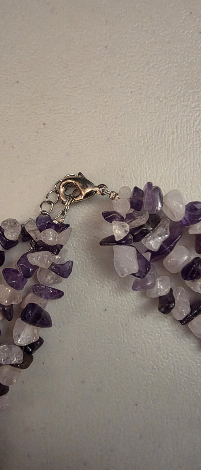 Crystal Rock Necklace With Bracelet