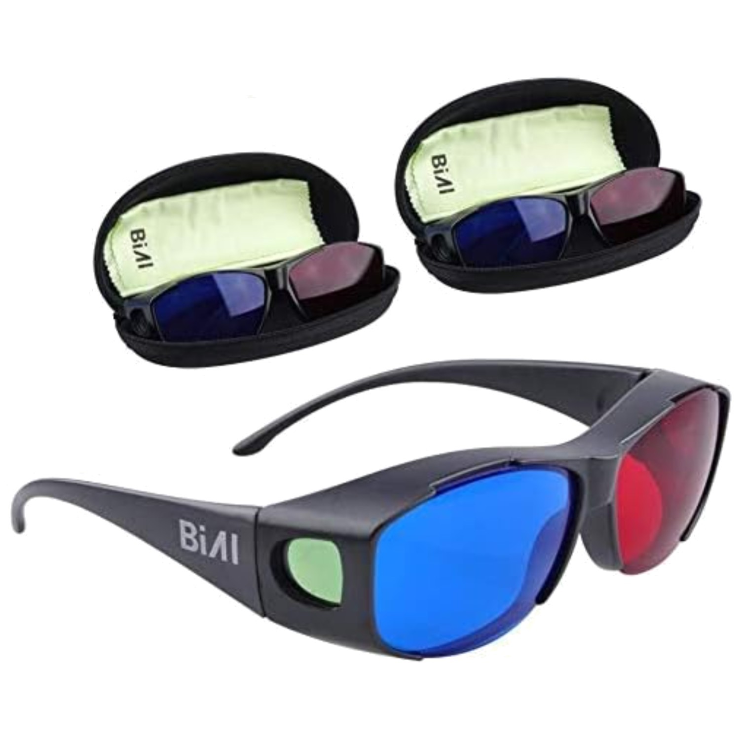 Durable Black Plastic Frame 3D Glasses