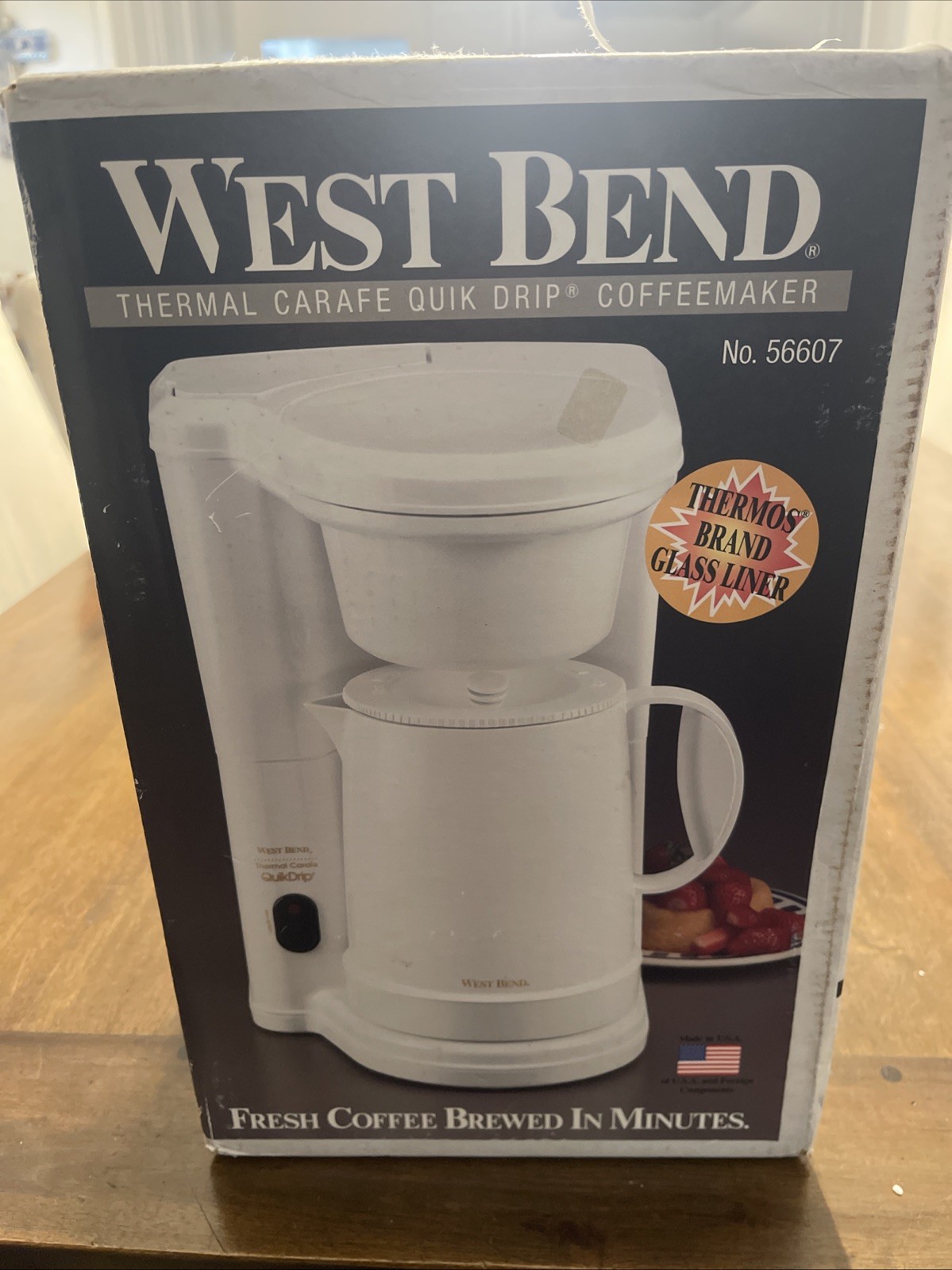 West Bend Quik Drip Thermal Carafe Coffee Maker Fresh Coffe In Minutes Vintage