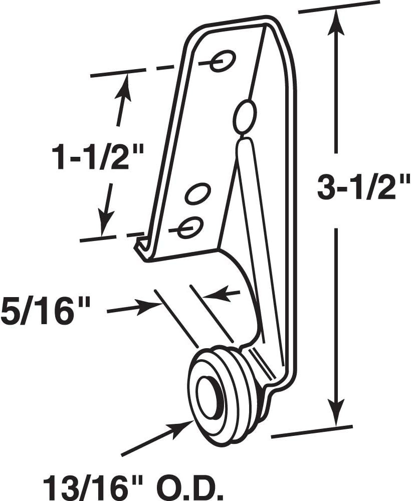 Durable 2 Pack of R 7141 Left Hand Drawer Track Rollers for Smooth Operation
