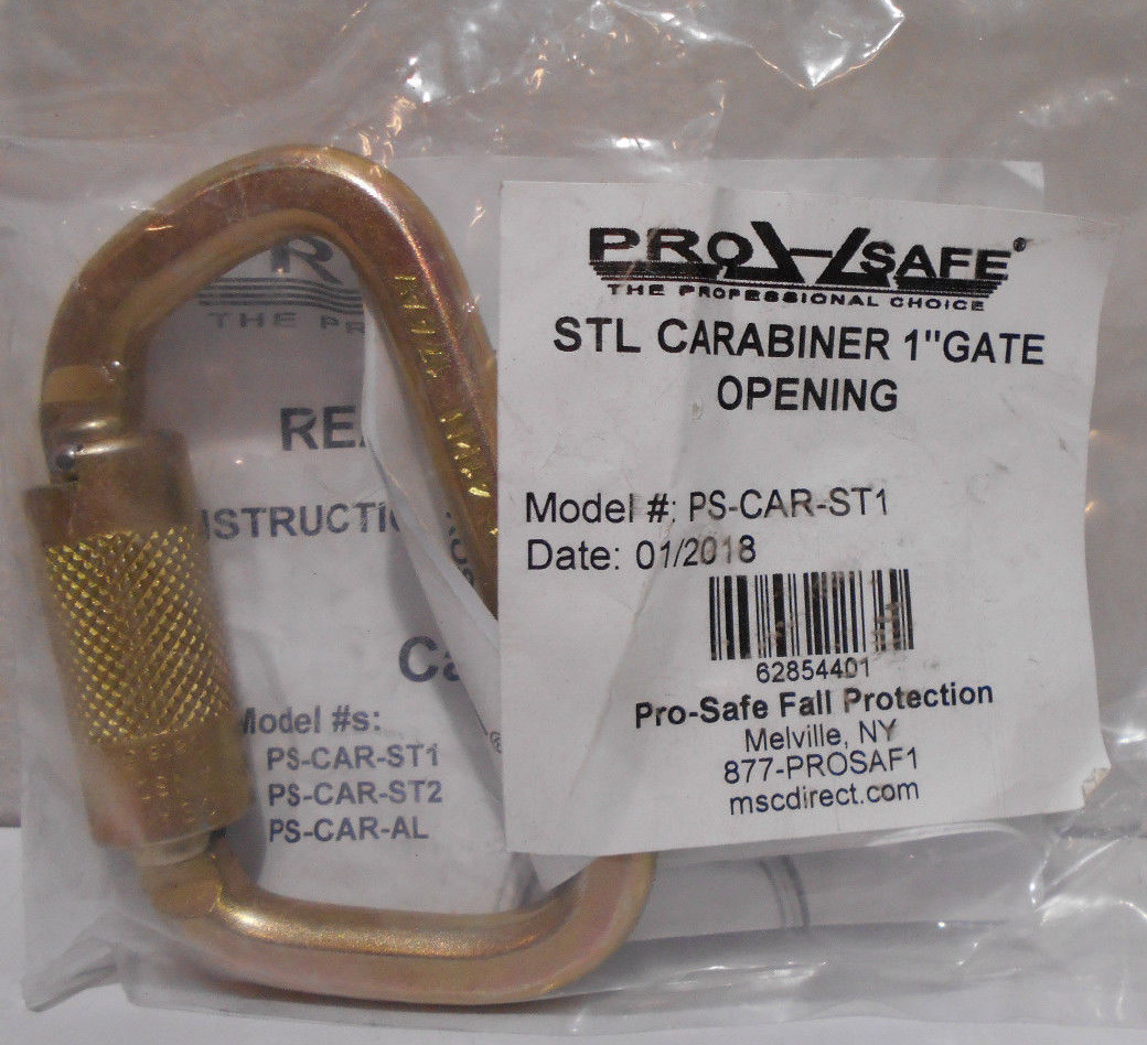 9,000 Lb. Capacity Locking Carabiner PRO-SAFE 62854401