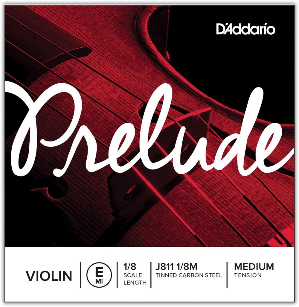 D'Addario Prelude Violin E String 1/8