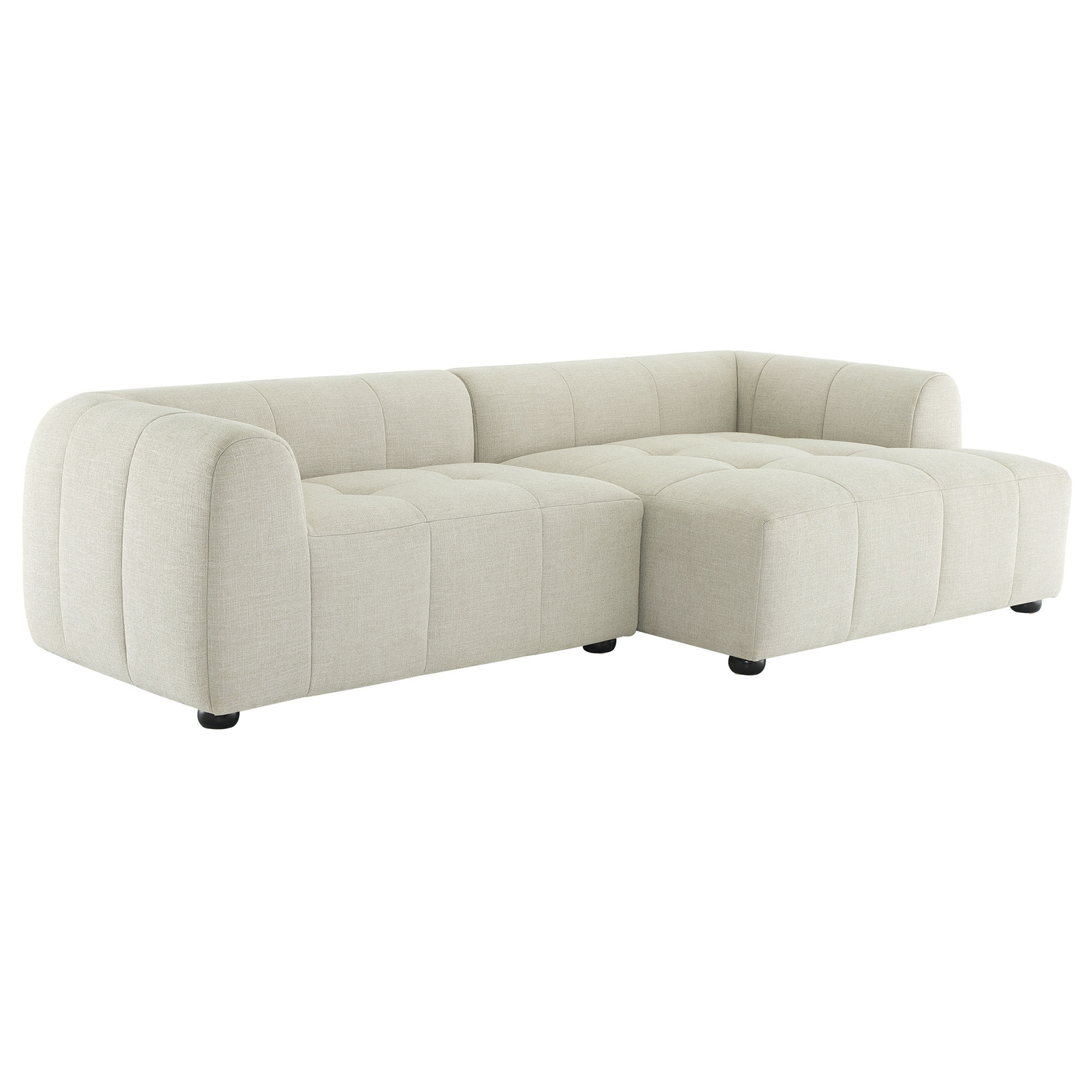 Liana Modular Sofa with Chaise in Linen