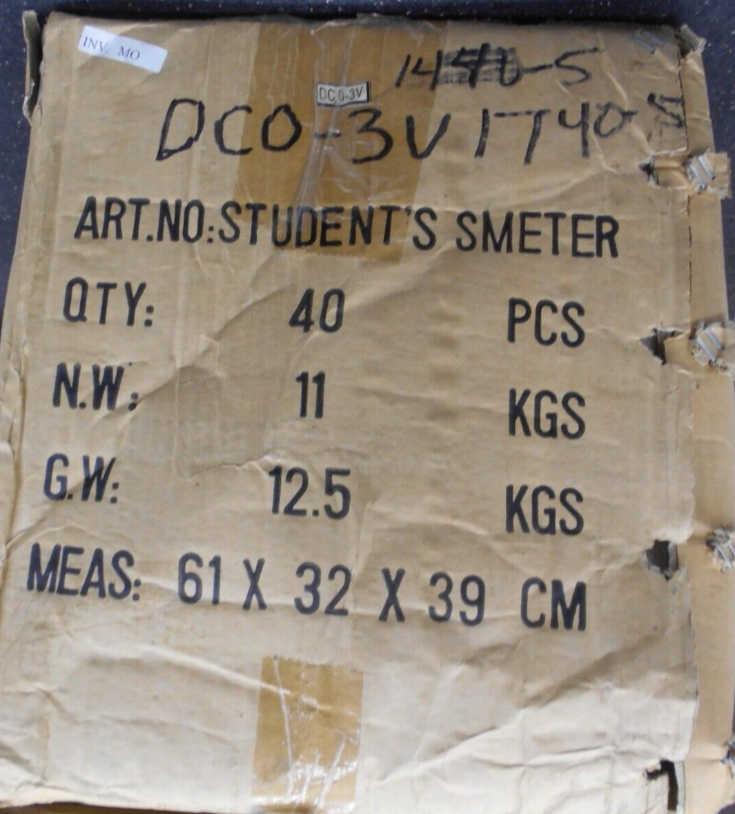 Voltmeter DC 0 to 3 Volts 1740-5 Box of 40 Meters