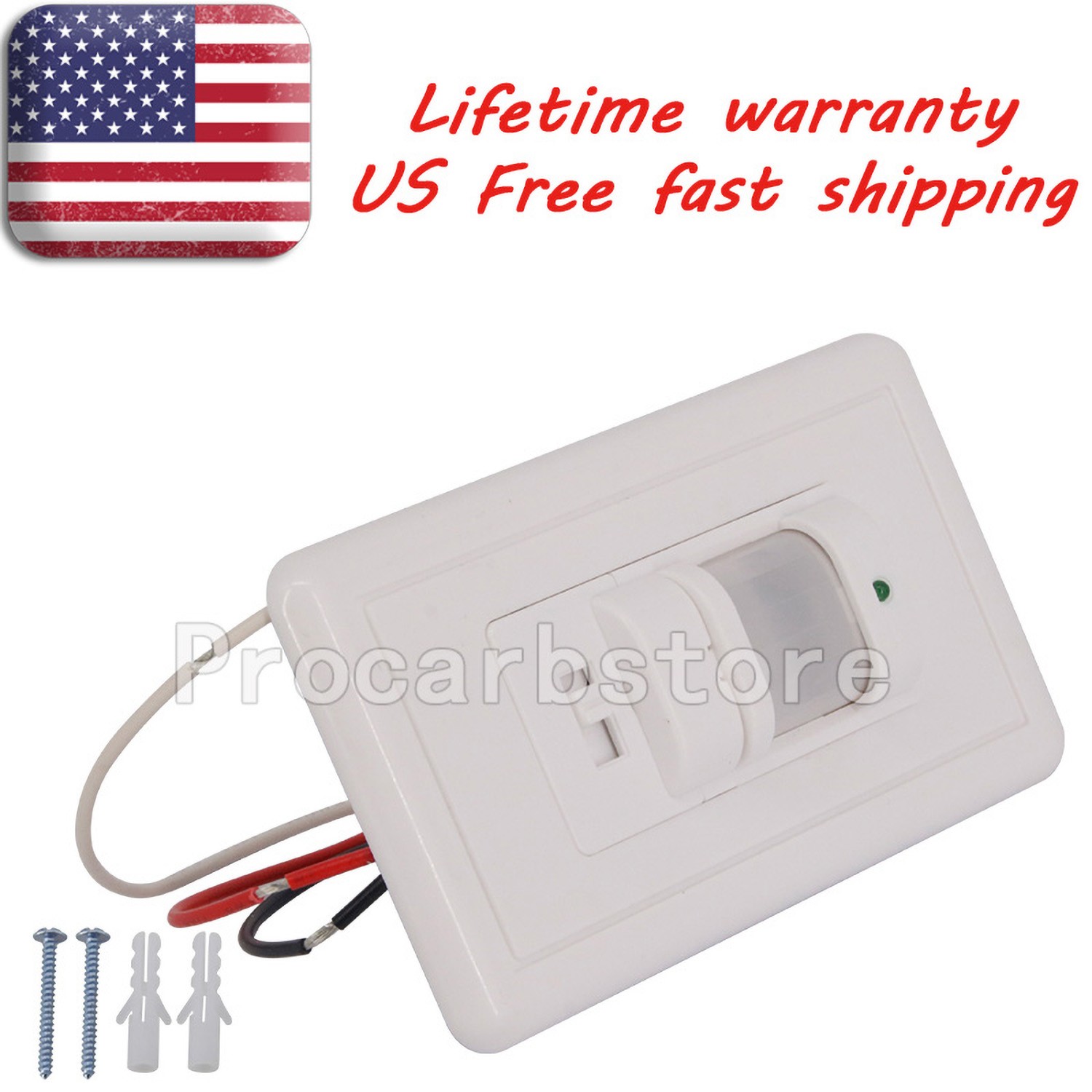 New Auto On/Off Sensor Switch Motion Infrared Occupancy Vacancy Wall Light Lamp