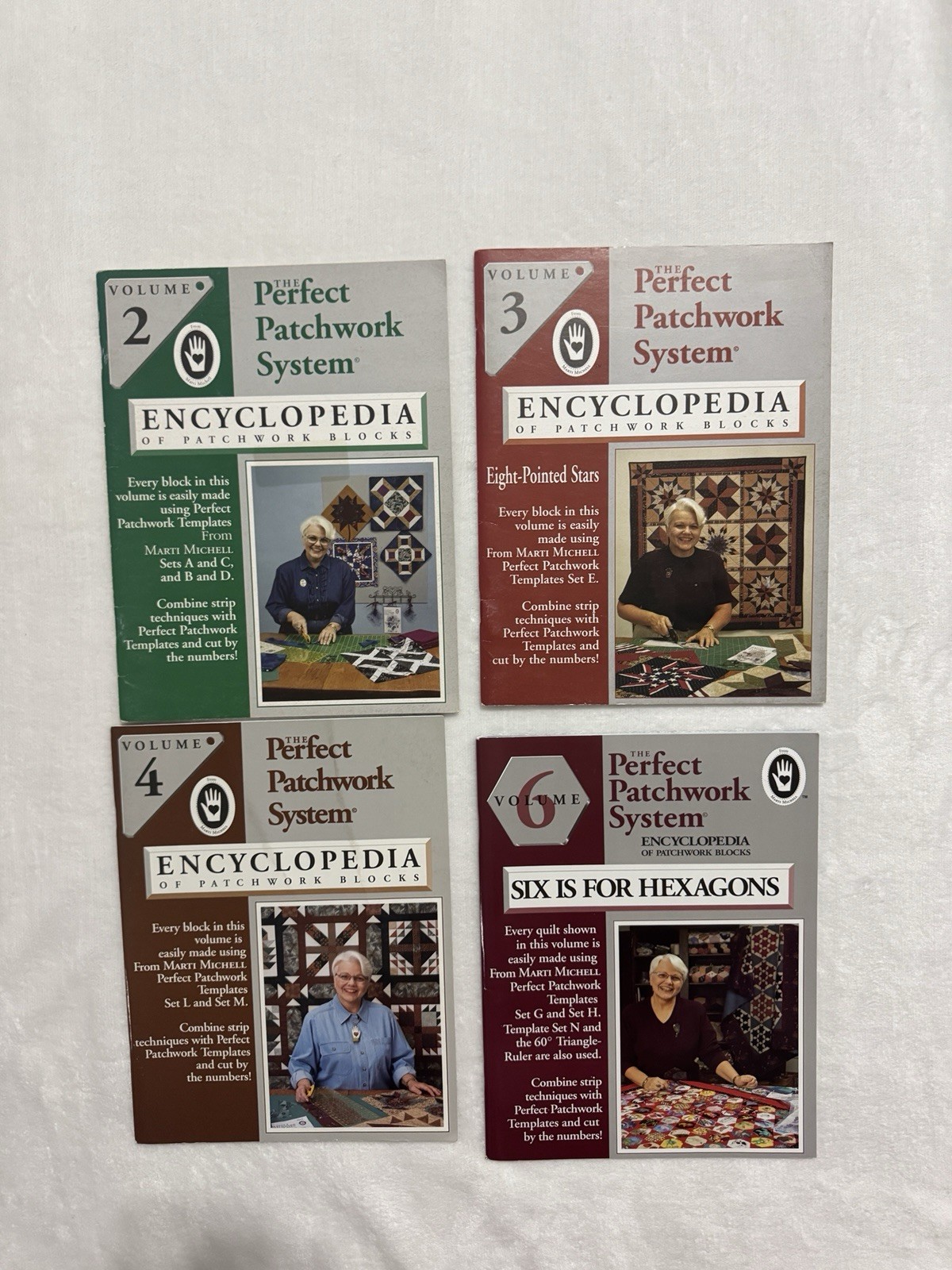 Marti Michell Encyclopedia Of Patchwork Blocks Perfect System Volumes 2 3 4 6