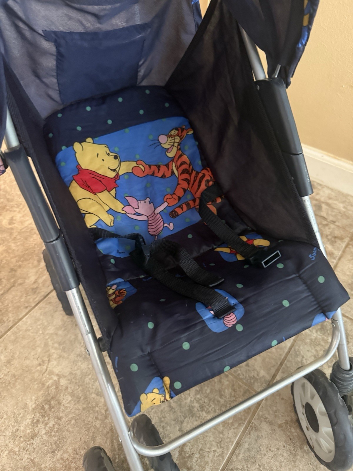 Vintage Disney Winnie the Pooh Doll Stroller