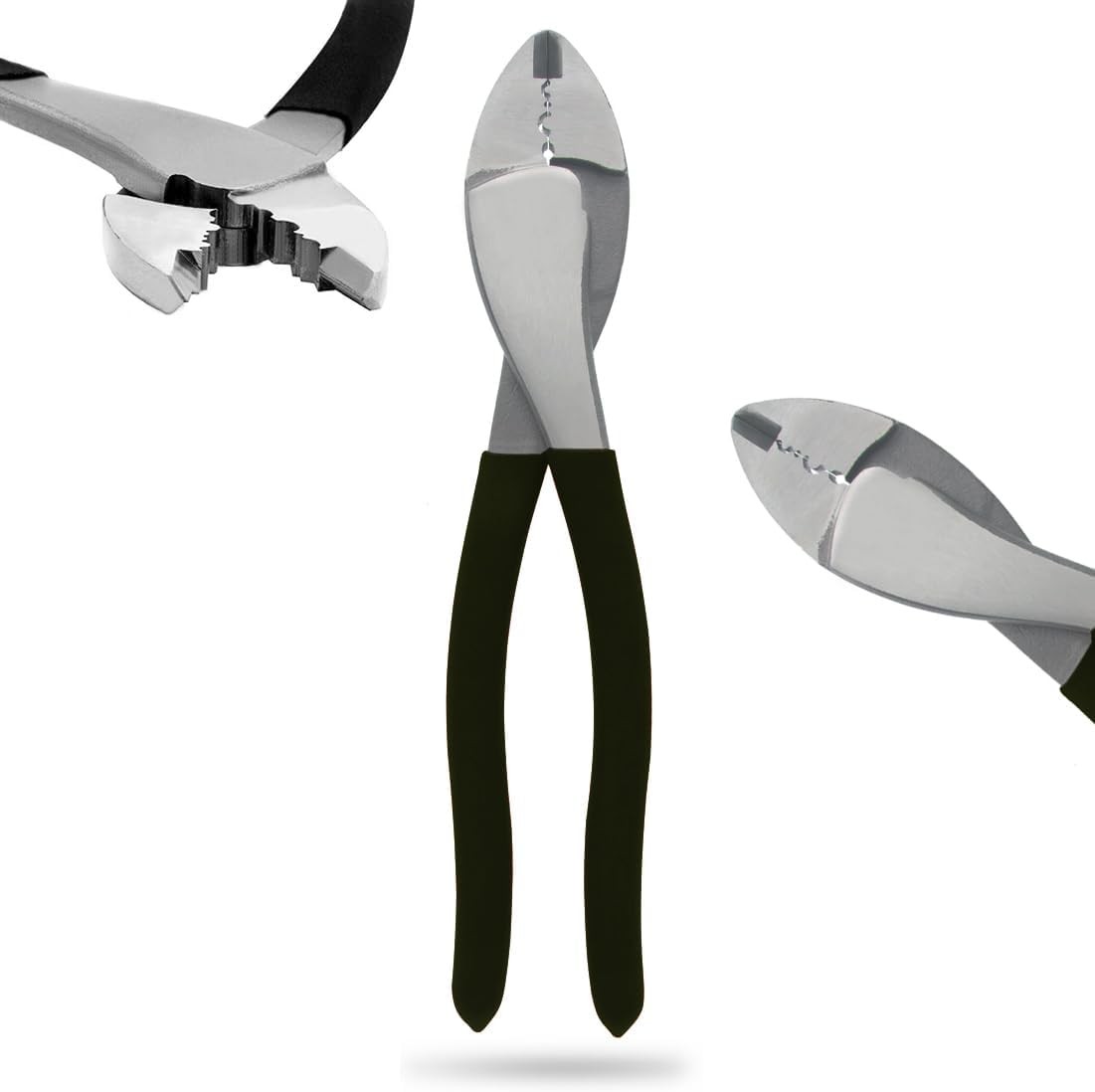 8-Inch Crimping Tool for Wires | Terminal Pliers with Cutter for Electricians