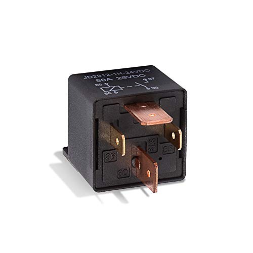4-Pin Car Relay 24V 80A Relay On/Off Normally Open Car Truck Boat SPST Relays