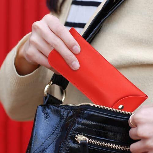 10 Pack Soft Eyeglass Case Assorted Colors Leather Glasses Case Portable