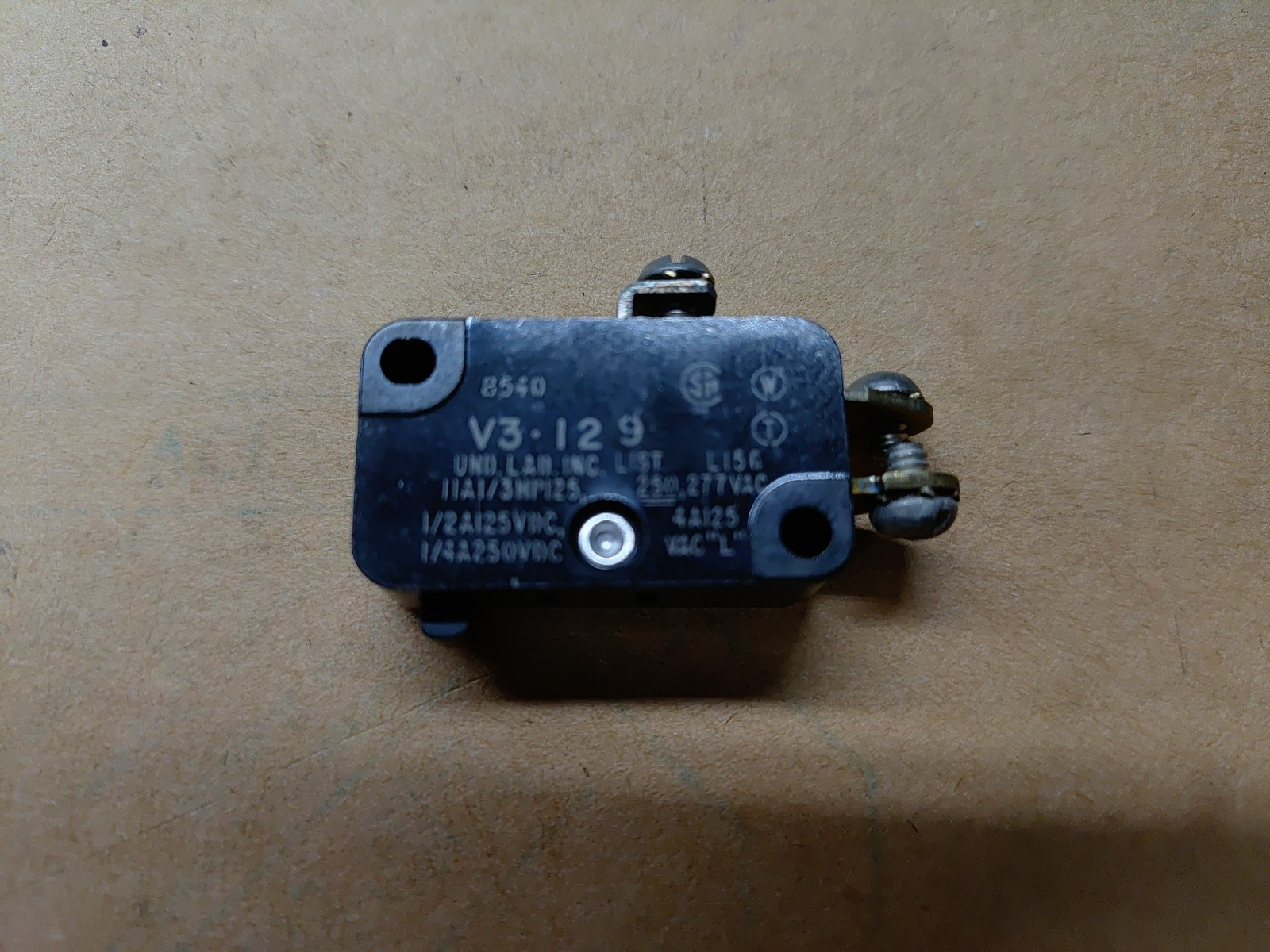 Micro Switch V3-12 1NO/1NC AC/DC Miniature Switch