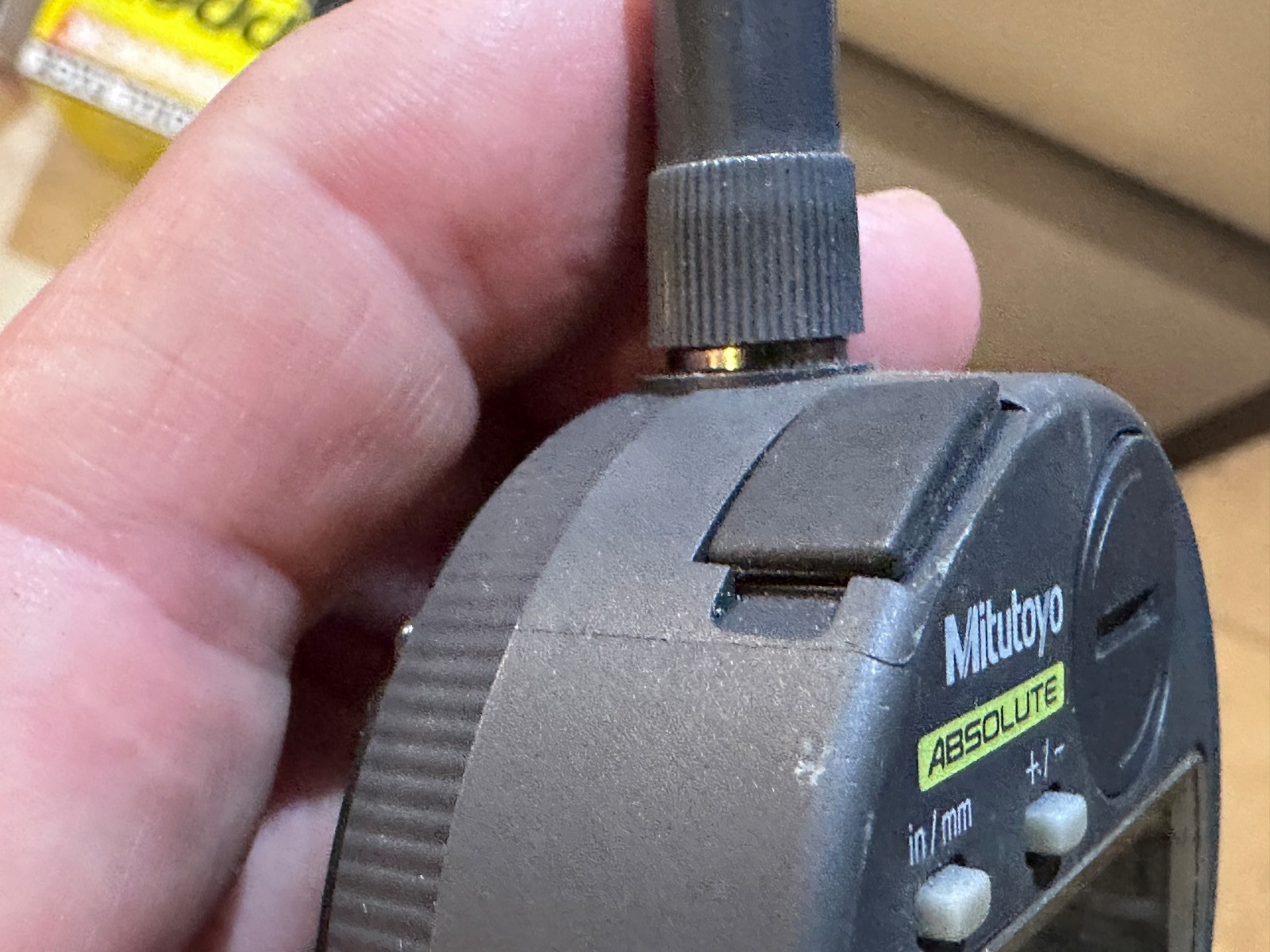 Mitutoyo Absolute Digital Indicator 543-683 Model ID-S1012E - Rounded Anvil