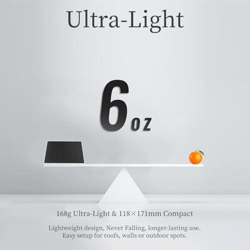 4W Solar Panel for Security Camera,Type C&Micro Solar Panel Charger for 1