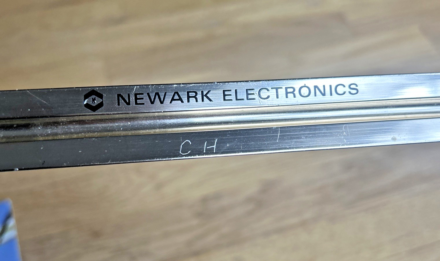 Vintage NEWARK ELECTRONICS / RCA Solid State BRASS Architectural Triangle Ruler