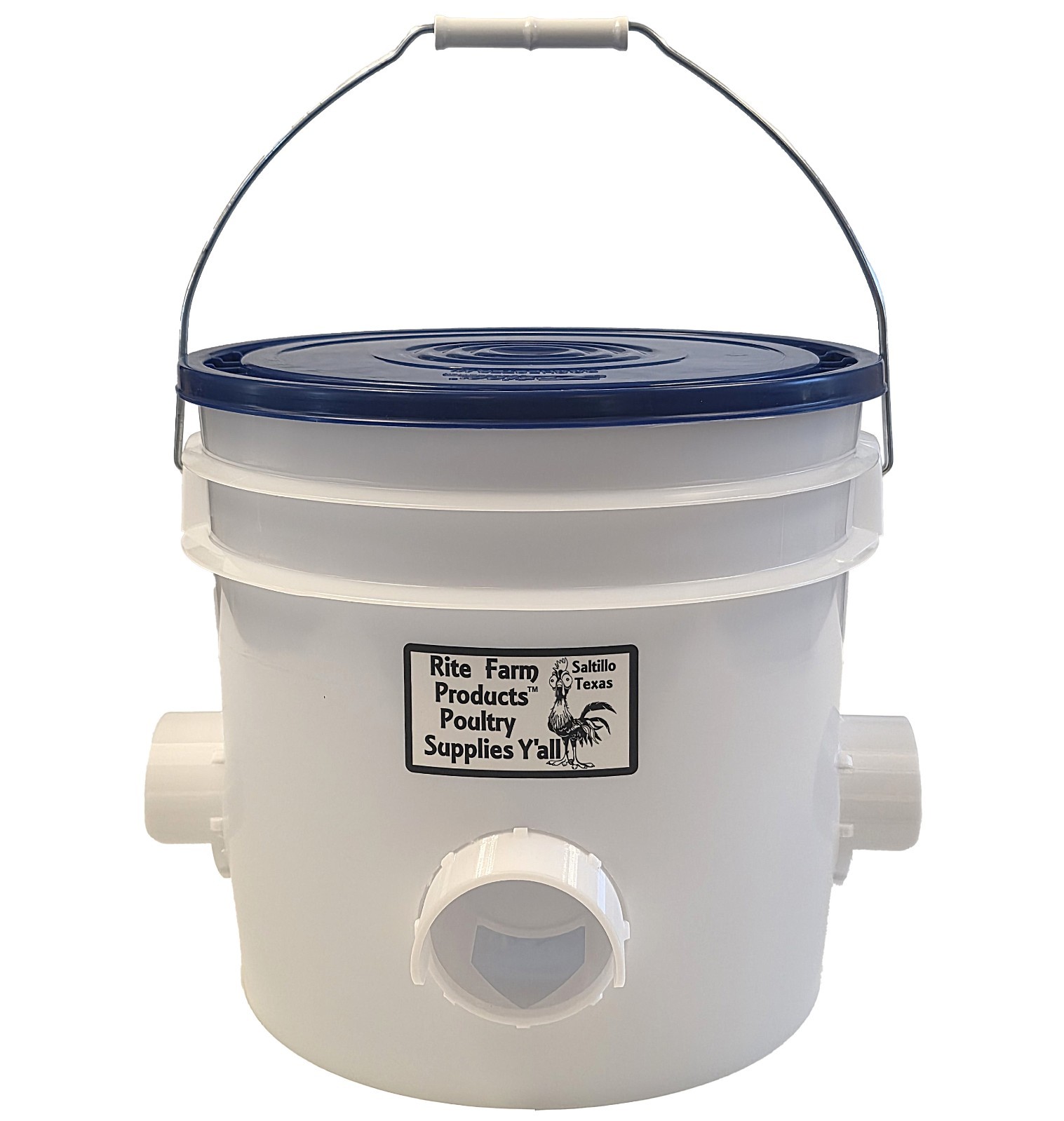 22 POUND CAPACITY AUTOMATIC CHICKEN FEEDER 4 PORT STATIONS AUTO FILL POULTRY