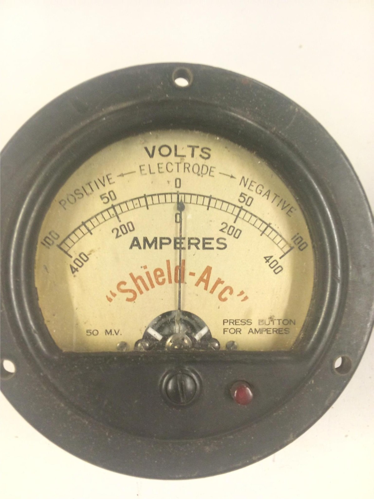 Simpson "Shield Arc" 0-100 Volts/Amperes Panel Meter-Lincoln Stable Arc Welders