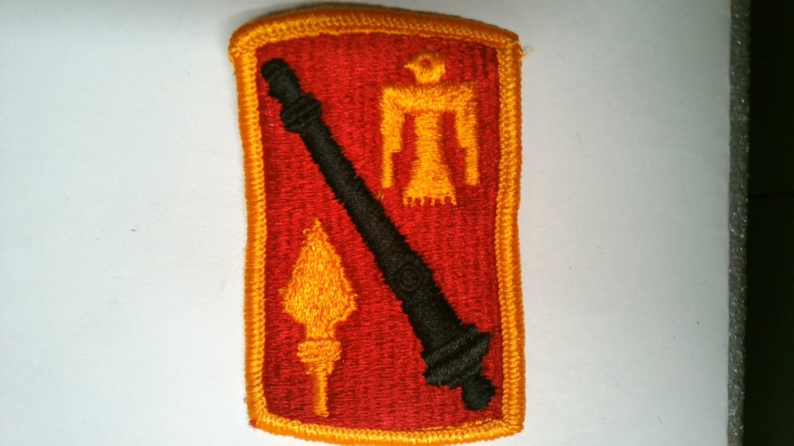MILITARY PATCH SEW ON COLORED US ARMY 45TH FIELD ARTILLERY BRIGADE