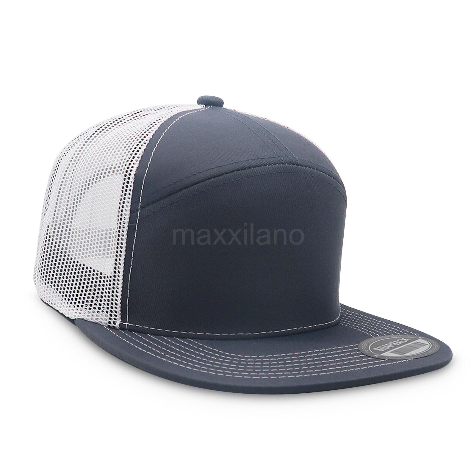 Men Snapback Hat Cotton Mesh Solid Flat Brim Women Baseball Cap Trucker Visor