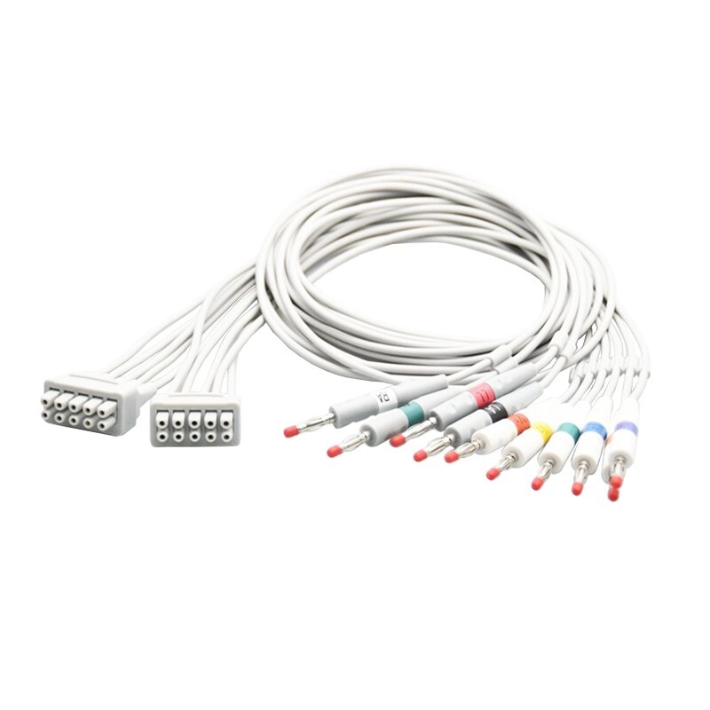 10 Leads EKG Leadwires Cable Set,4mm Banana,for GE Healthcare Marquette 38401816