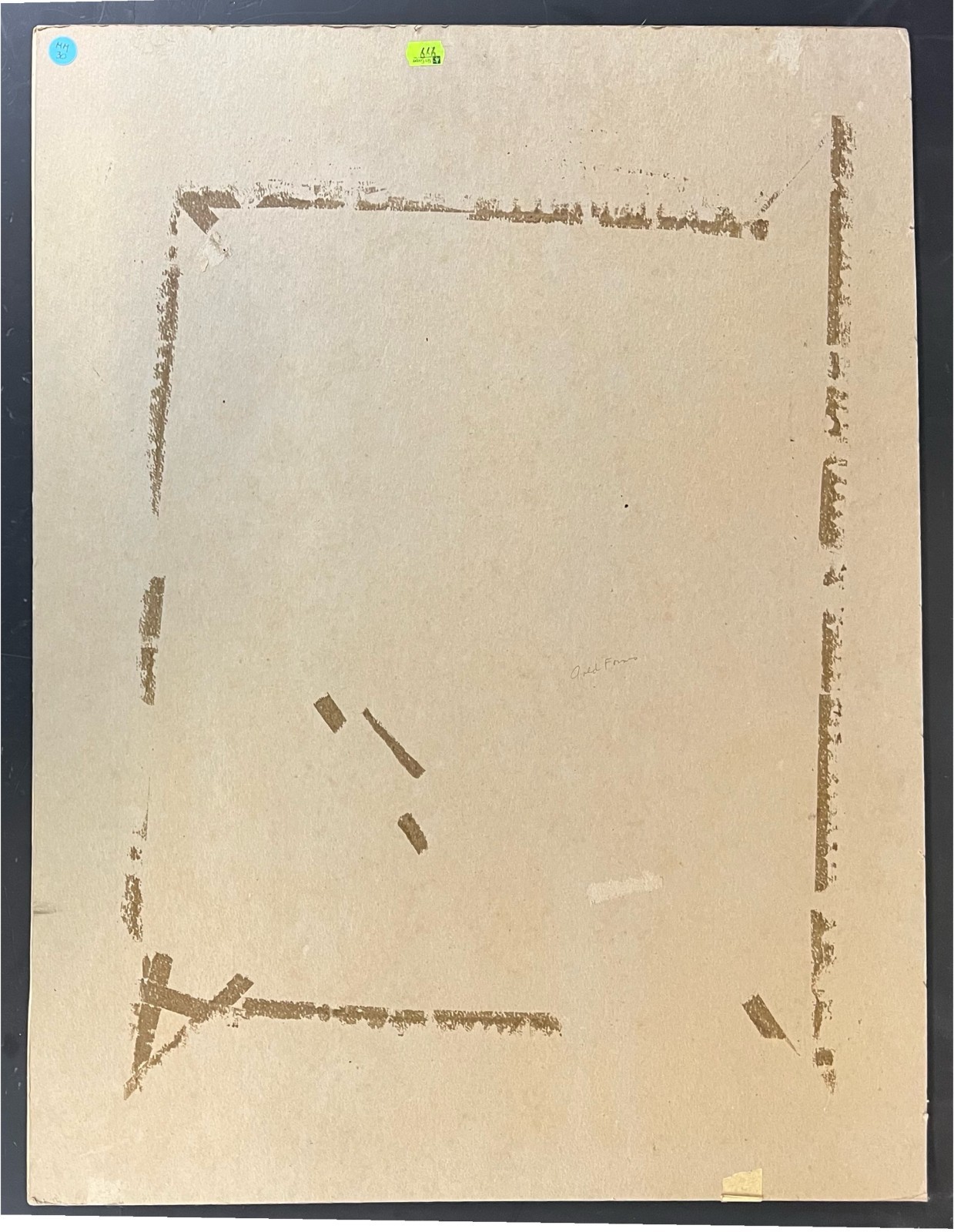 Gladys Goldstein Mixed Media Gold Forms c1957