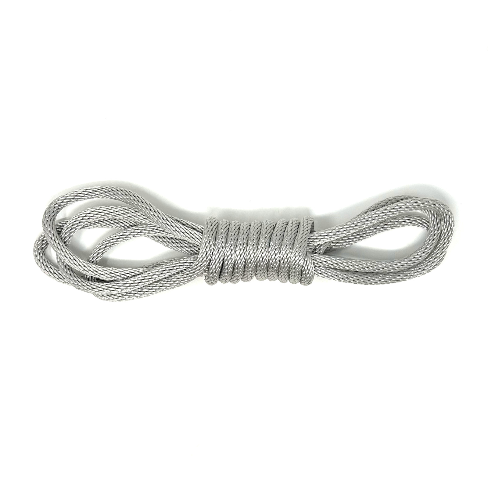 Mad Dog Products Bulk Rope 5/8" x 50' Silver Solid Braid Rope - Made in USA