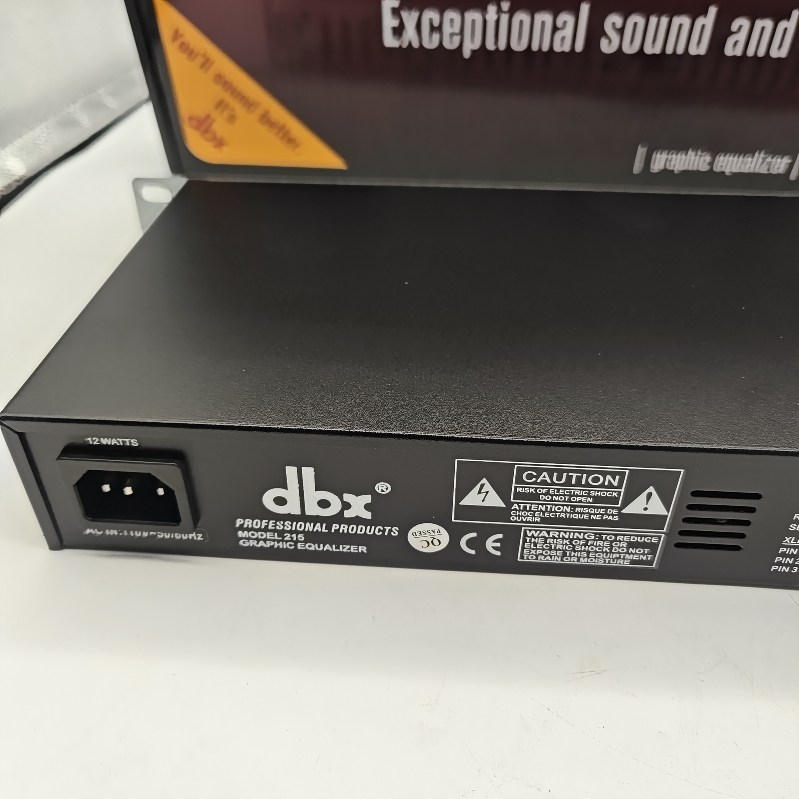 DBX 215s 15-Band Dual Channel Graphic Equalizer Switchable ±6 or ±15 dB