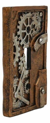 Ebros Steampunk Nautilus Clockwork Gearwork Design Wall Light Switch Plate Set