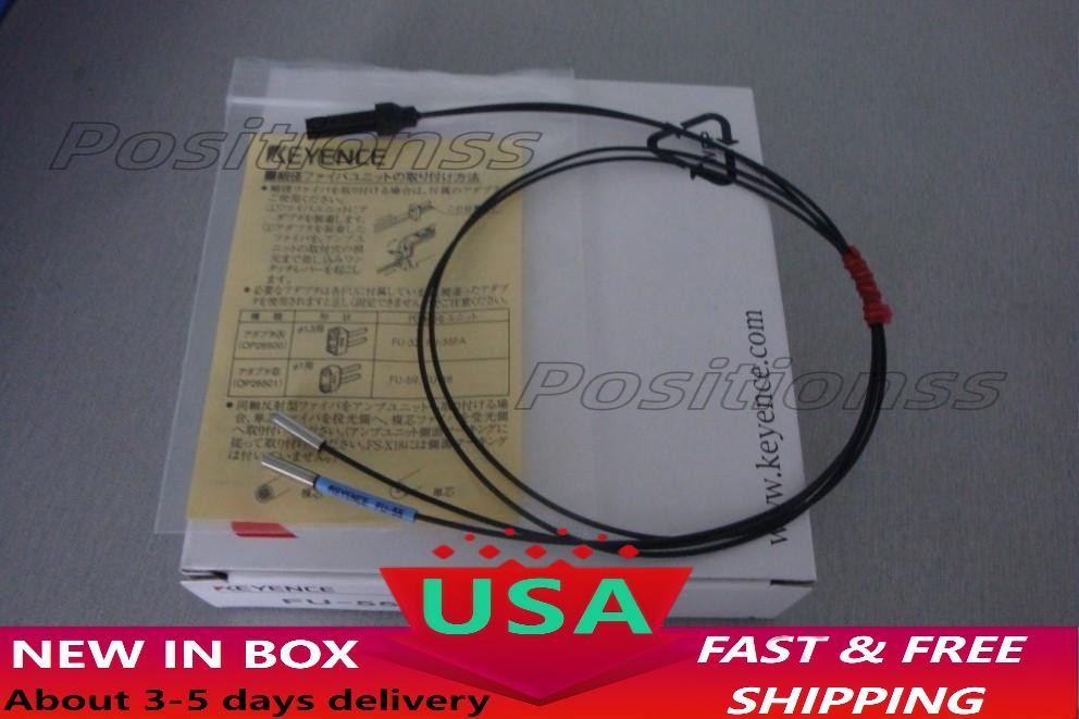 Keyence FU-55 Fiber Optic Sensor FU55 Cable New In Box Free Shipping
