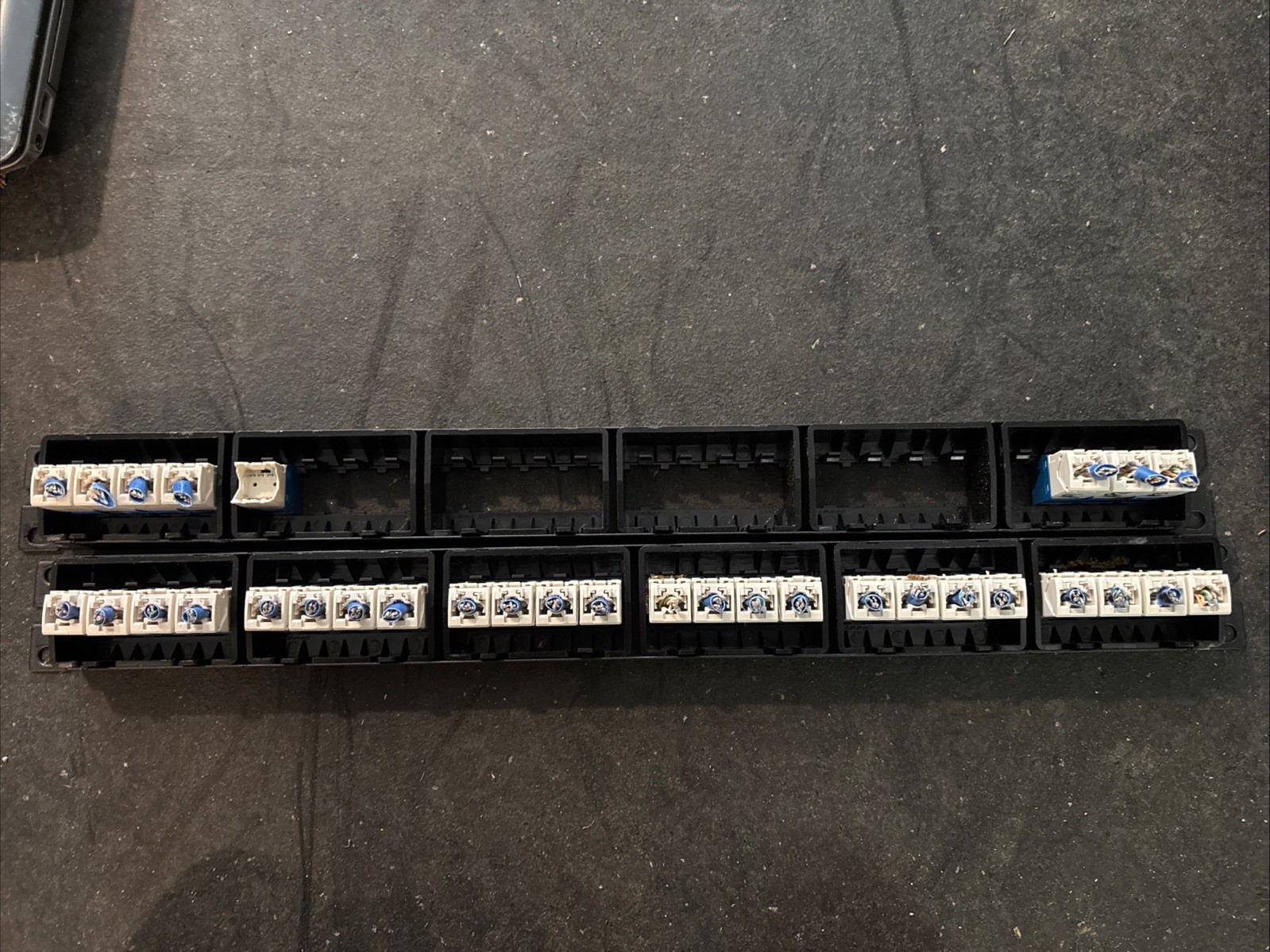 LOT OF 2 PANDUIT NETKEY CATEGORY 6 PATCH PANEL 24 PORT