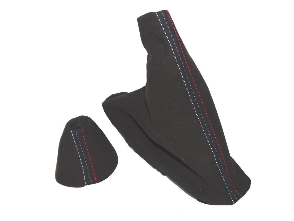 Shift Ebrake Boot For Bmw E46 M3 3.2 Petrol SMG Transmission Faux Suede M///