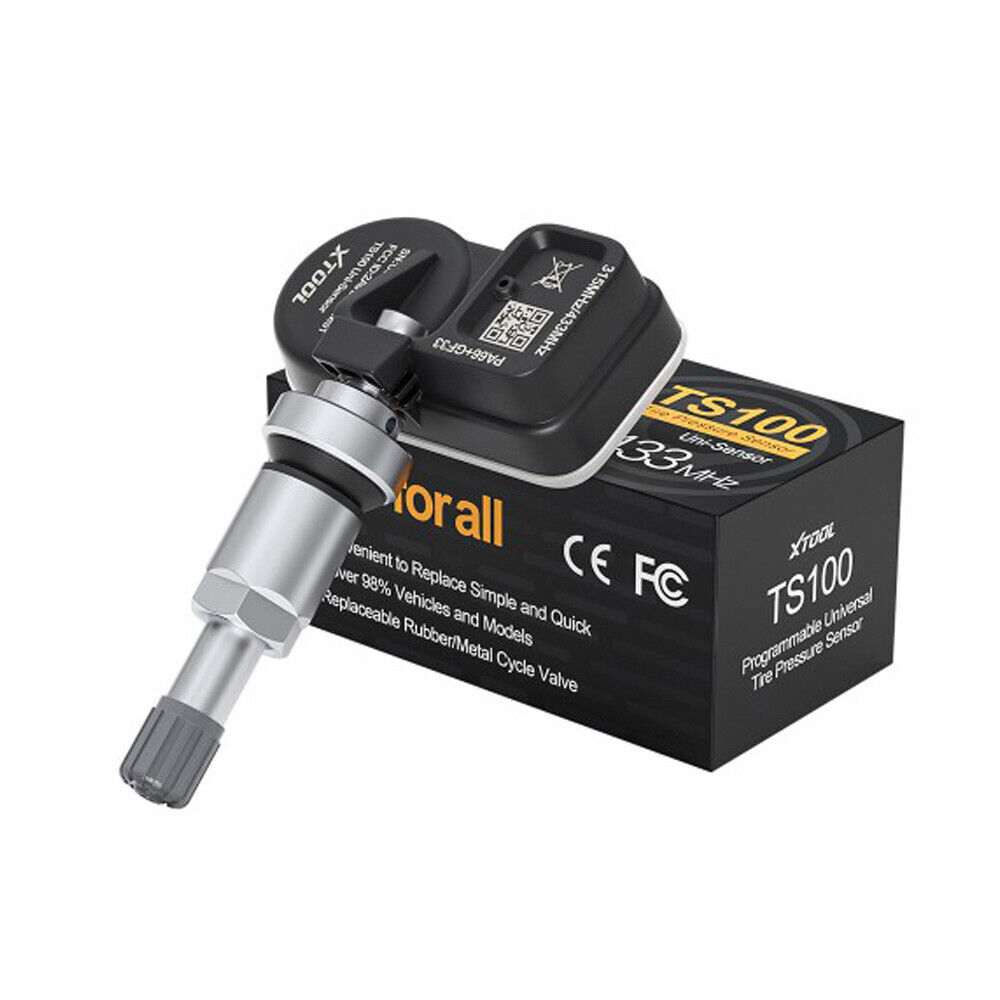 XTOOL TS100 TPMS 315MHz & 433MHz Programmable Tire Pressure Sensor 4pack Metal