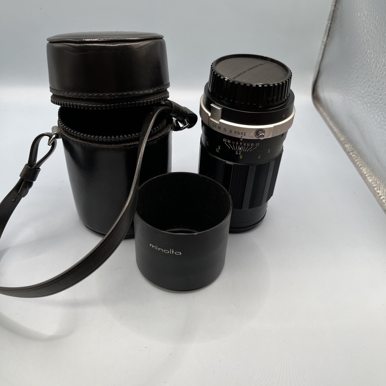 Minolta SRT 101 35mm SLR Film Camera Body Only + Accessories