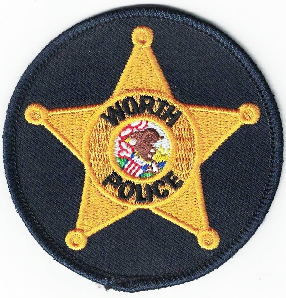 Worth Police Illinois breast patch   (approx. 3.0 inches)