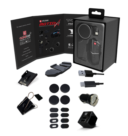 Uclear Motion Infinity Single Bluetooth Motorcycle Fullface Helmet Communicator