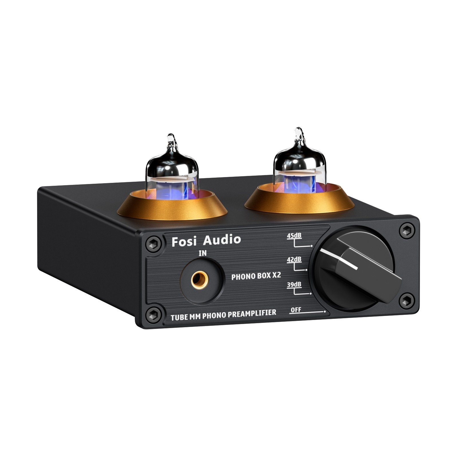 Fosi Audio BOX X2 Phono Preamp for Turntable Tube Preamplifier MM Phonograph US