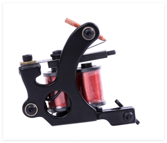 Pro Cast Iron Crescent Coil Tattoo Machine Gun 10 Wrap Coils For Liner Shader