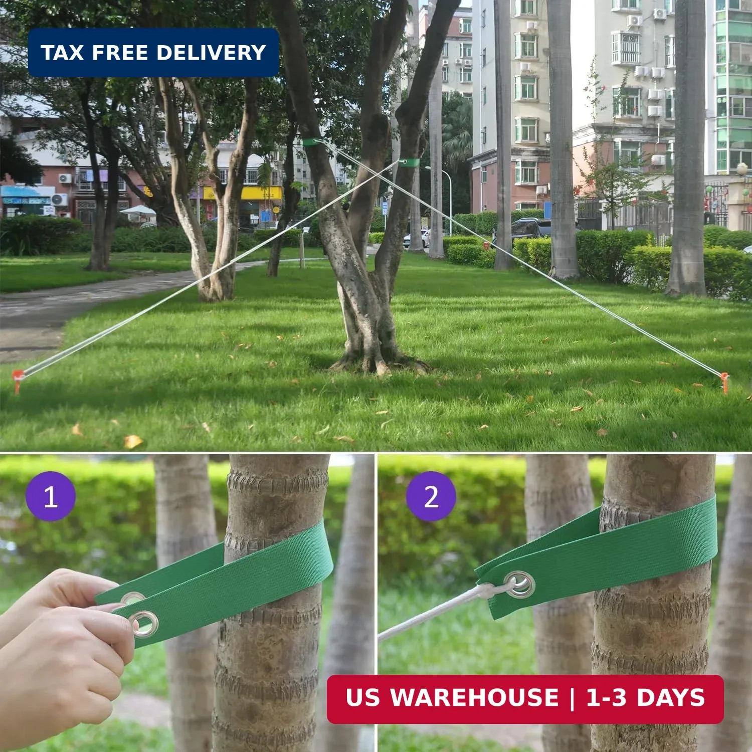 Tree Straps for Staking, 14 PCS Tree Support Straps for Newly Planted Saplings