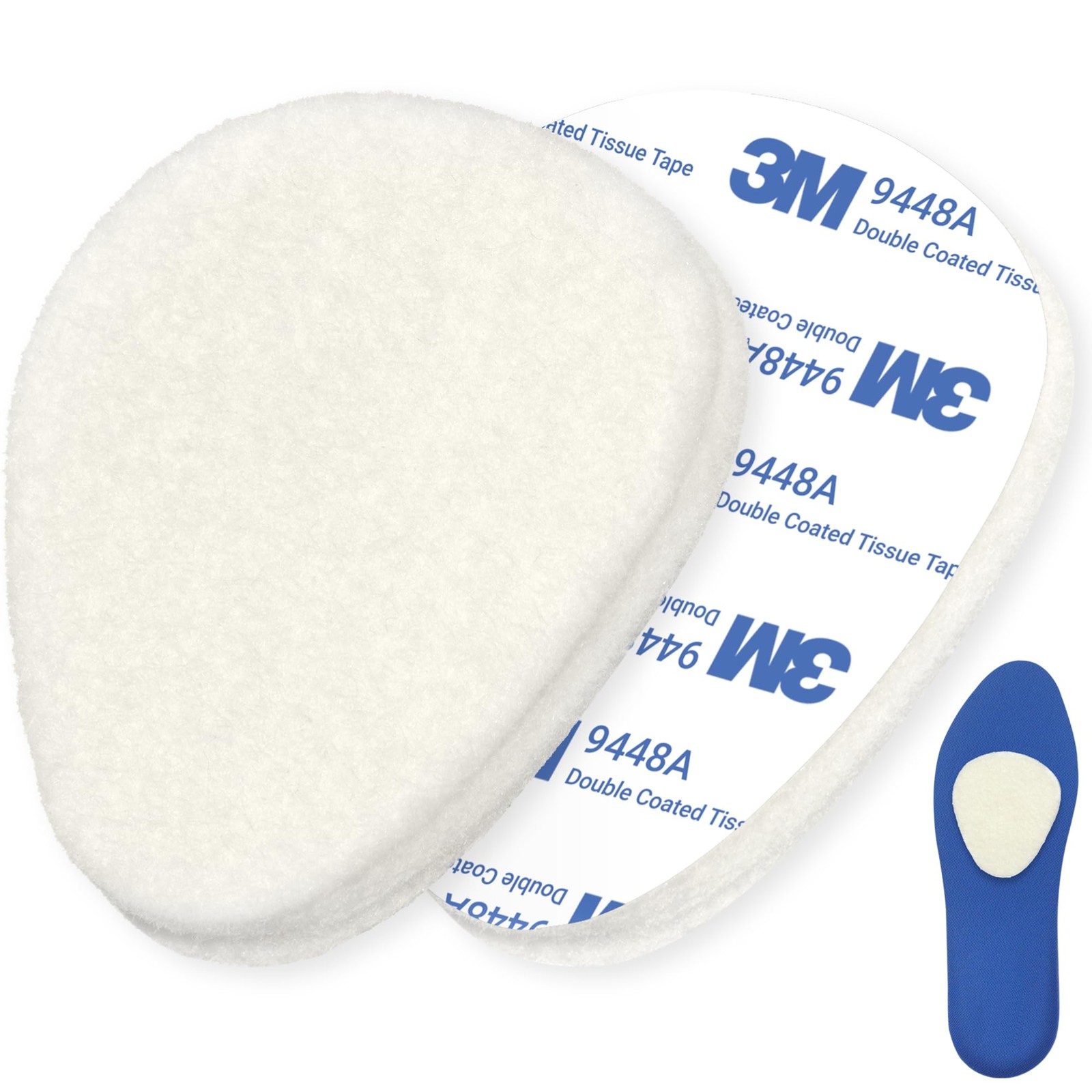 12-Pack Metatarsal Foot Pads for Pain Relief - 1/4” Thick, Ball of Foot Cushi...