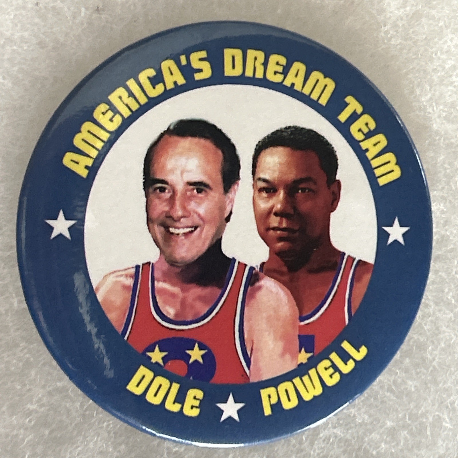 America’s Dream Team Dome * Powell  2 1/2” pinback button pin