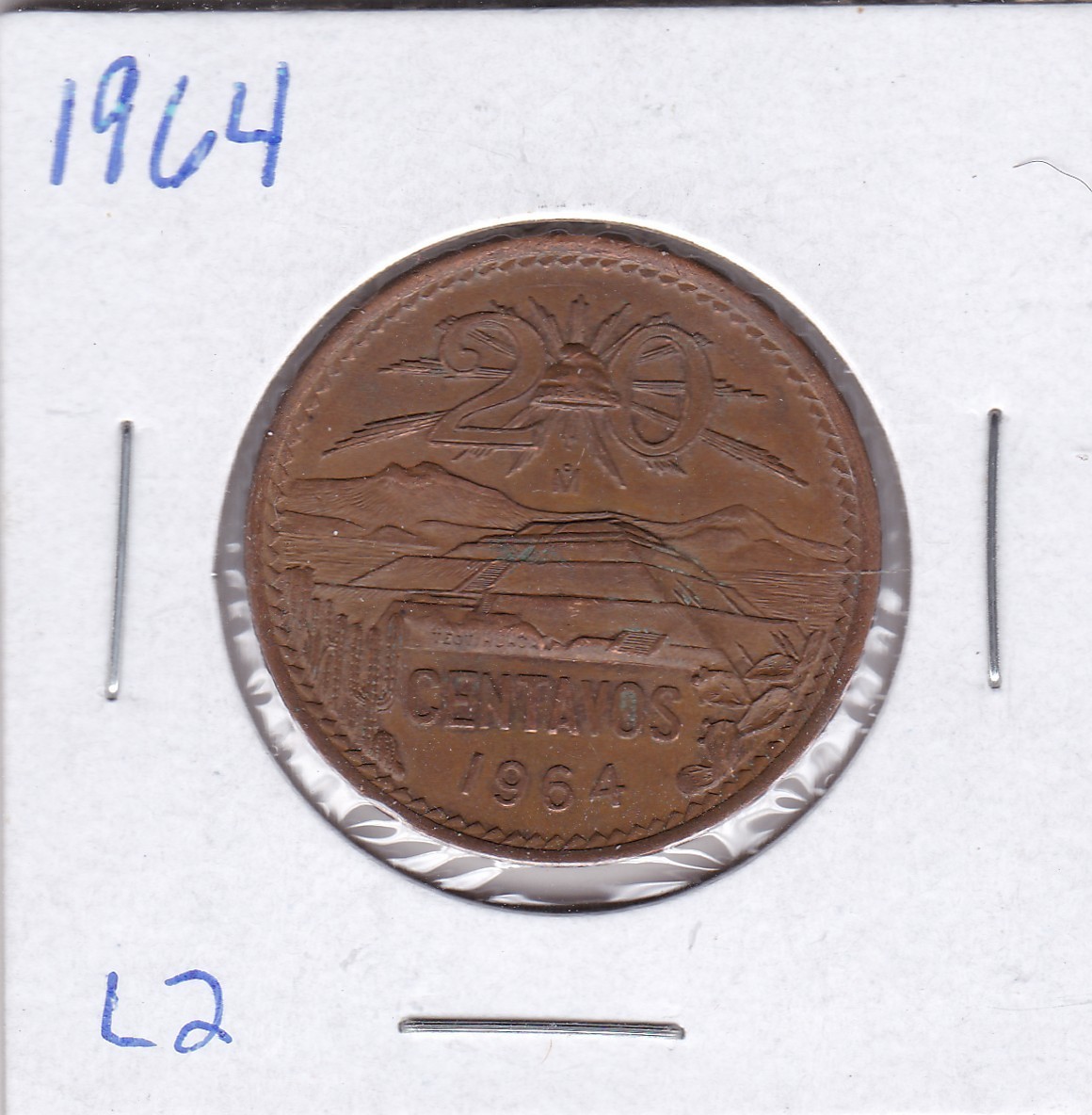 1964 Mexico 20 Centavos L2