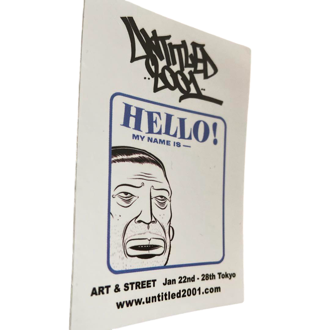 UNTITLED 2001 Barry McGee Sticker vintage