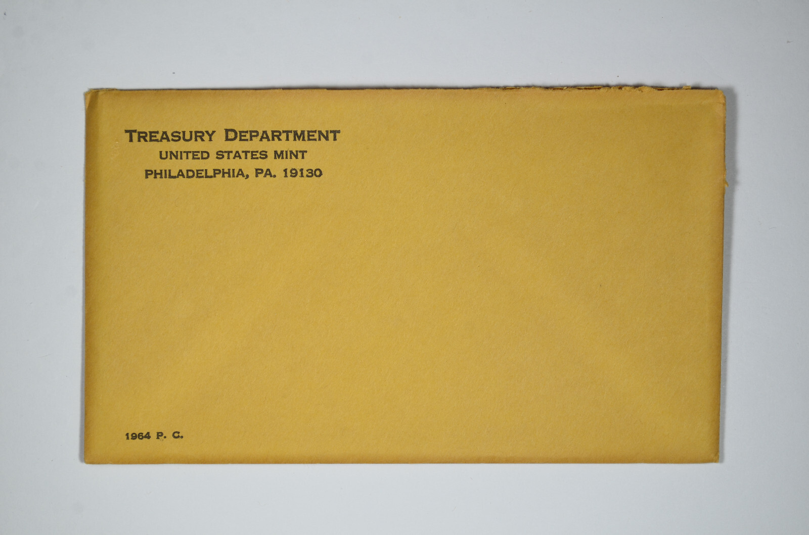 1964 Philadelphia US Mint Proof Set Envelope Only - No Coins