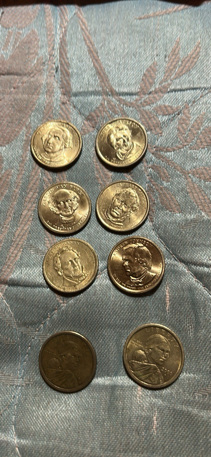8 Old One dollar Gold Coins