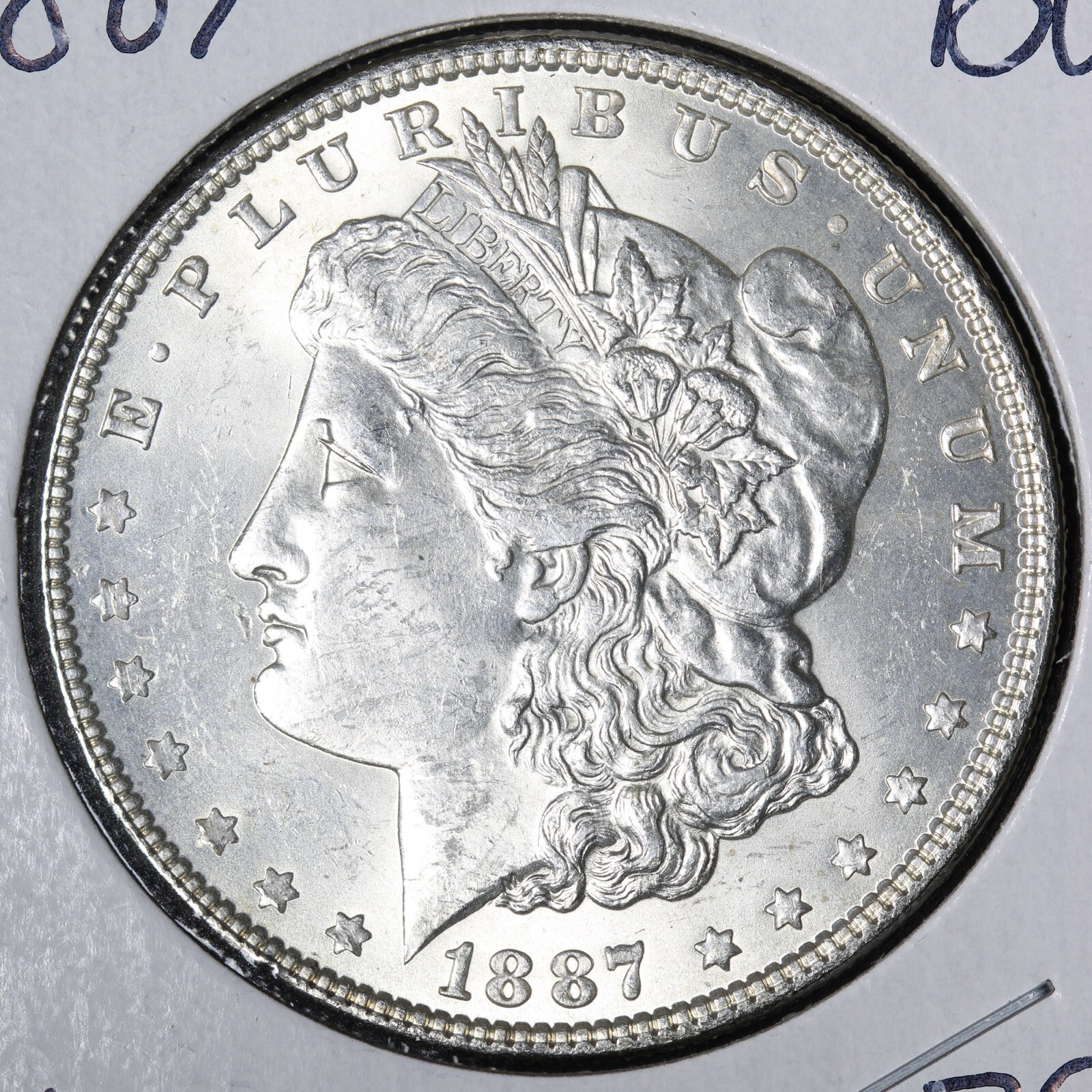 1887 Morgan Silver Dollar BU *UNCIRCULATED* MS E218 WEN
