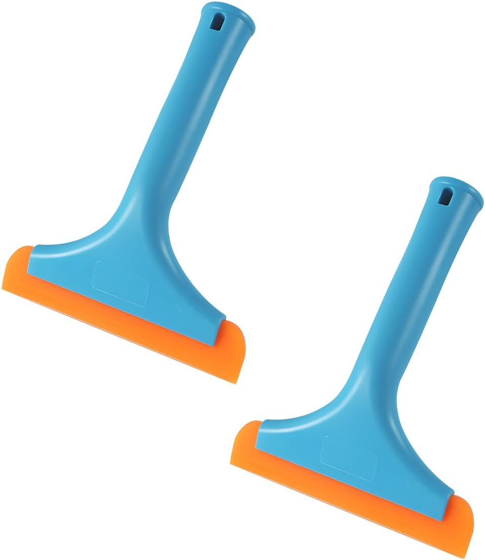 2 PCS Small Silicone Window Squeegee, 5.9 Inch Car Windshield Water Blade Squeeg